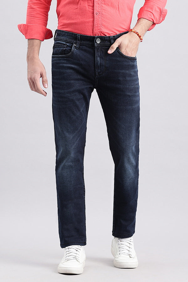 Dk Blue 5 Pocket Mid-Rise Jeans (Lennon Fit)