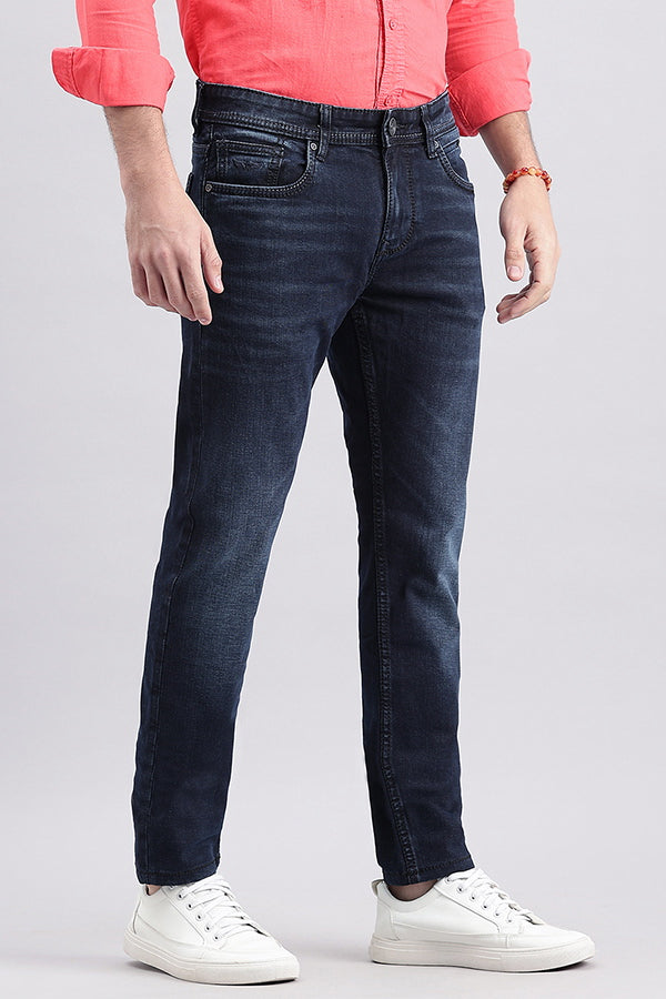 Dk Blue 5 Pocket Mid-Rise Jeans (Lennon Fit)