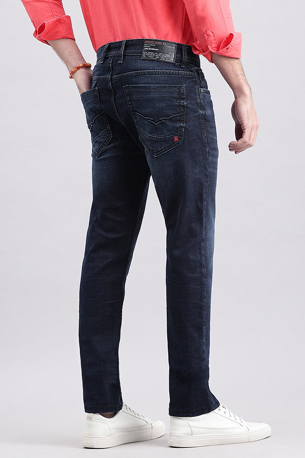 Dk Blue 5 Pocket Mid-Rise Jeans (Lennon Fit)