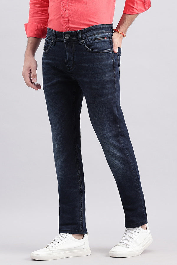 Dk Blue 5 Pocket Mid-Rise Jeans (Lennon Fit)