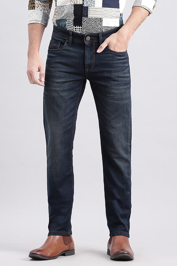 Dk Blue 5 Pocket Mid-Rise Jeans (Lennon Fit)