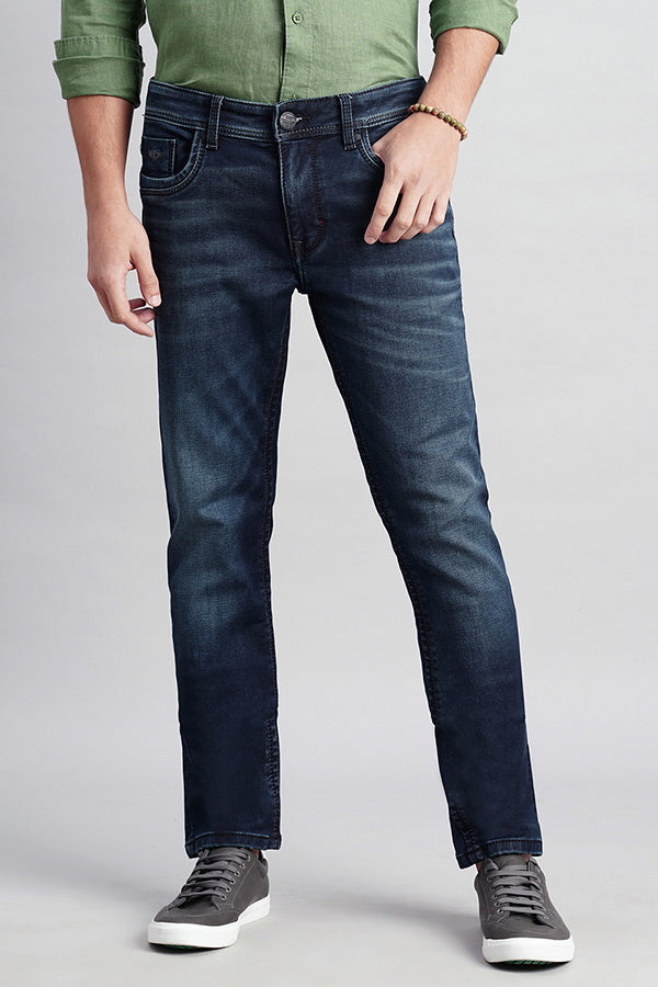 Dk Blue 5 Pocket Mid-Rise Jeans (Lennon Fit)