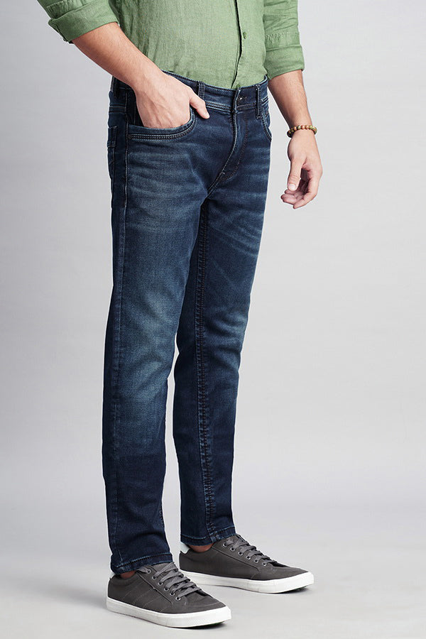 Dk Blue 5 Pocket Mid-Rise Jeans (Lennon Fit)