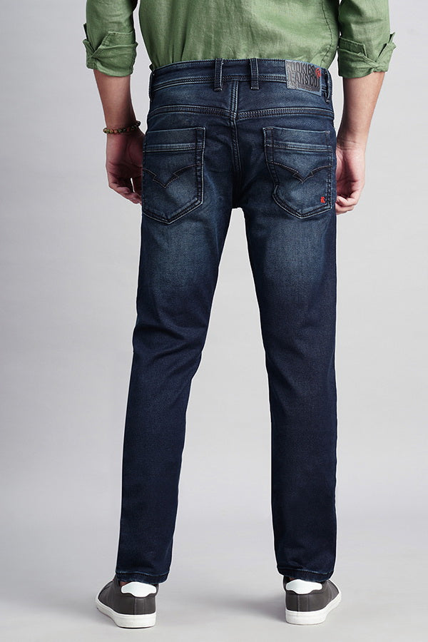 Dk Blue 5 Pocket Mid-Rise Jeans (Lennon Fit)