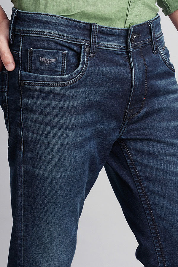 Dk Blue 5 Pocket Mid-Rise Jeans (Lennon Fit)