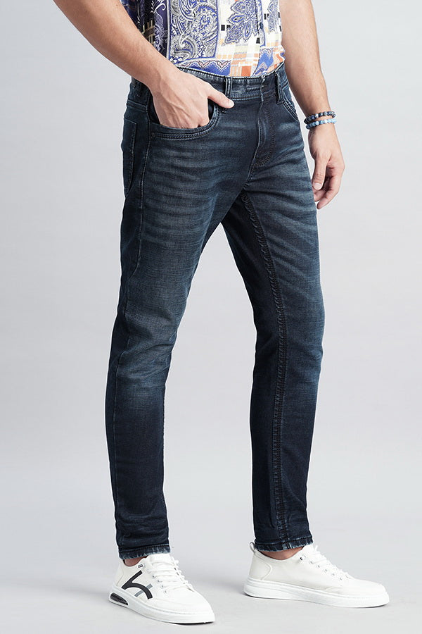 Dk Blue 5 Pocket Low-Rise Ankle Length Jeans (Springsteen Fit)