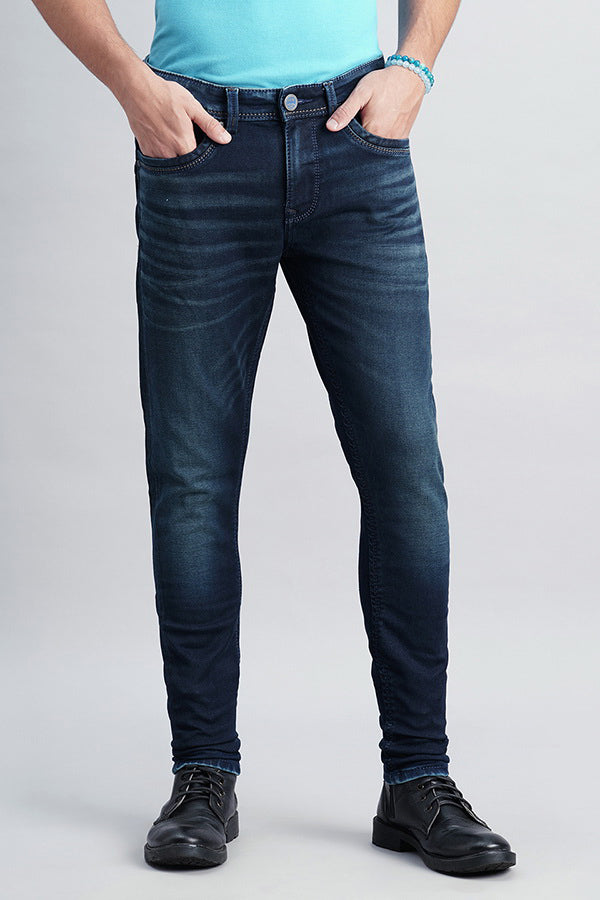 Dk Blue 5 Pocket Low-Rise Ankle Length Jeans (Springsteen Fit)