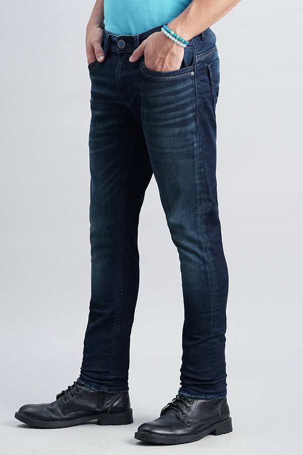 Dk Blue 5 Pocket Low-Rise Ankle Length Jeans (Springsteen Fit)