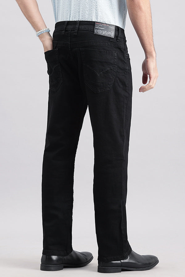 Black 5 Pocket Midrise, Comfort And Streight Fit Jeans (Jesse Fit)