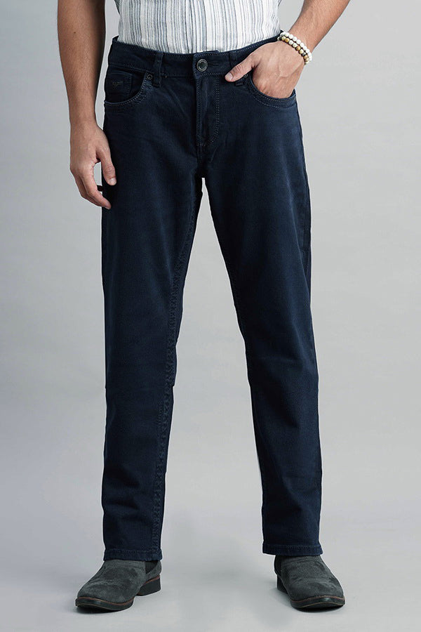 Dk Blue 5 Pocket Midrise, Comfort And Streight Fit Jeans (Jesse Fit)