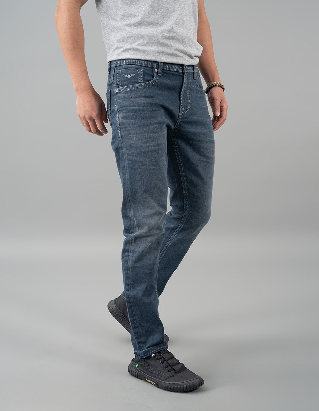 Petrol 5 Pocket Low-Rise Ankle Length Jeans