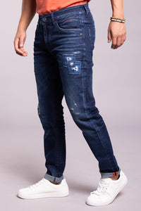 Dk Blue 5 Pocket Low-Rise Ankle Length Jeans