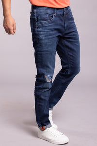 Dk Blue 5 Pocket Low-Rise Ankle Length Jeans
