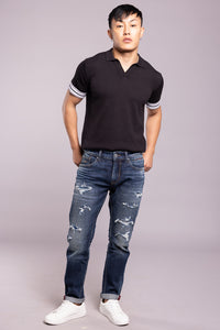 Dk Blue 5 Pocket Low-Rise Ankle Length Jeans