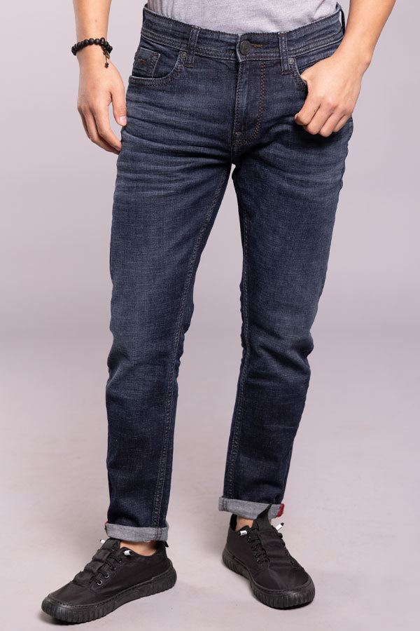 Dk Blue 5 Pocket Low-Rise Ankle Length Jeans