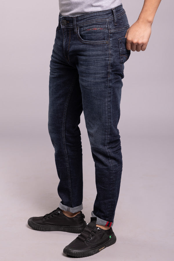 Dk Blue 5 Pocket Low-Rise Ankle Length Jeans