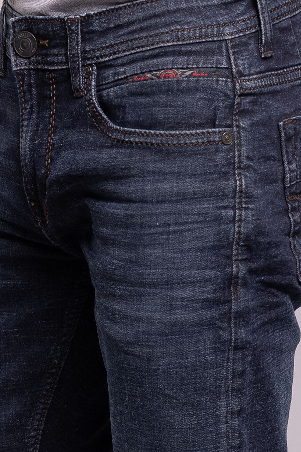 Dk Blue 5 Pocket Low-Rise Ankle Length Jeans