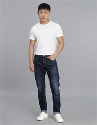 Dk Blue 5 Pocket Low-Rise Ankle Length Jeans