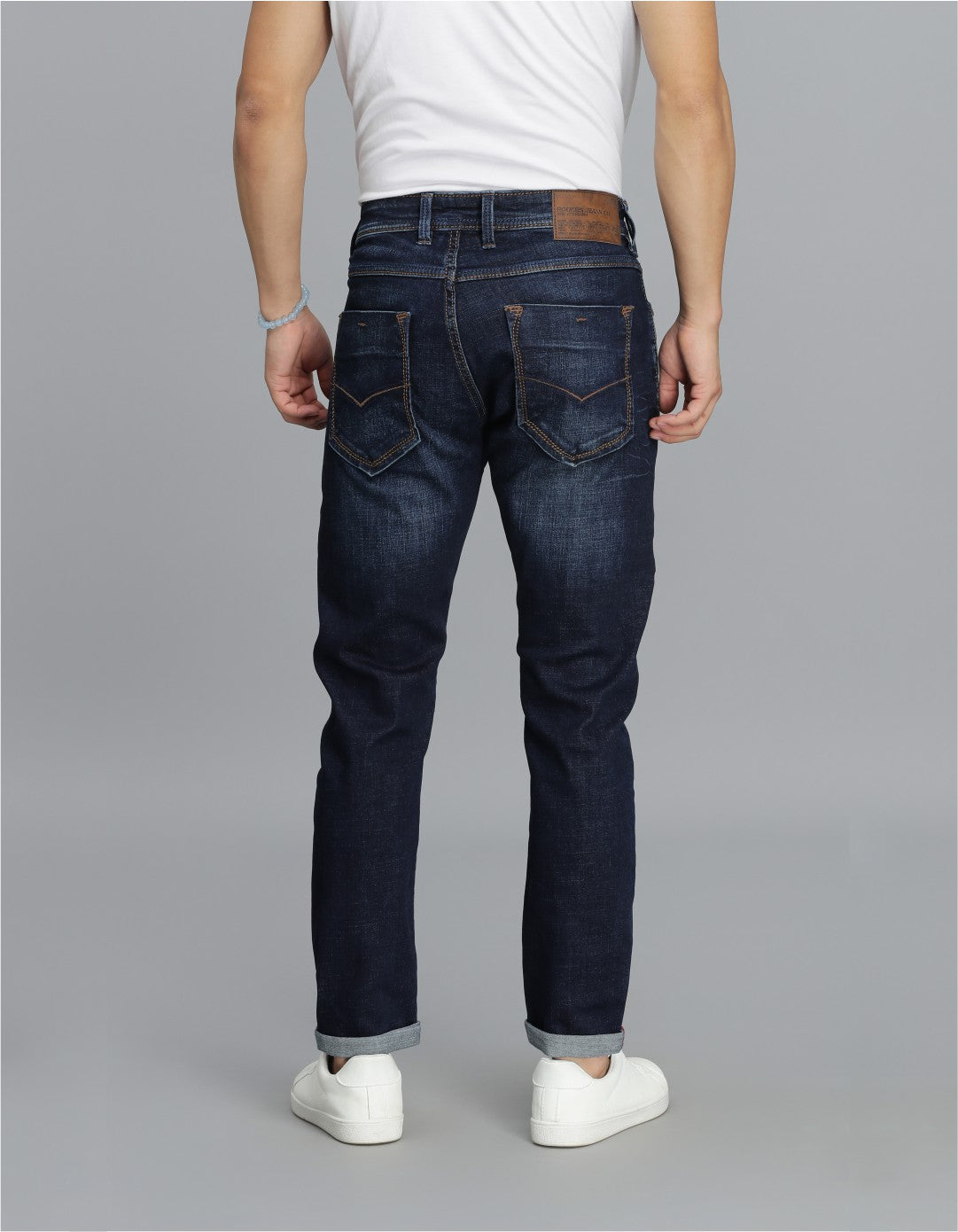 Dk Blue 5 Pocket Low-Rise Ankle Length Jeans