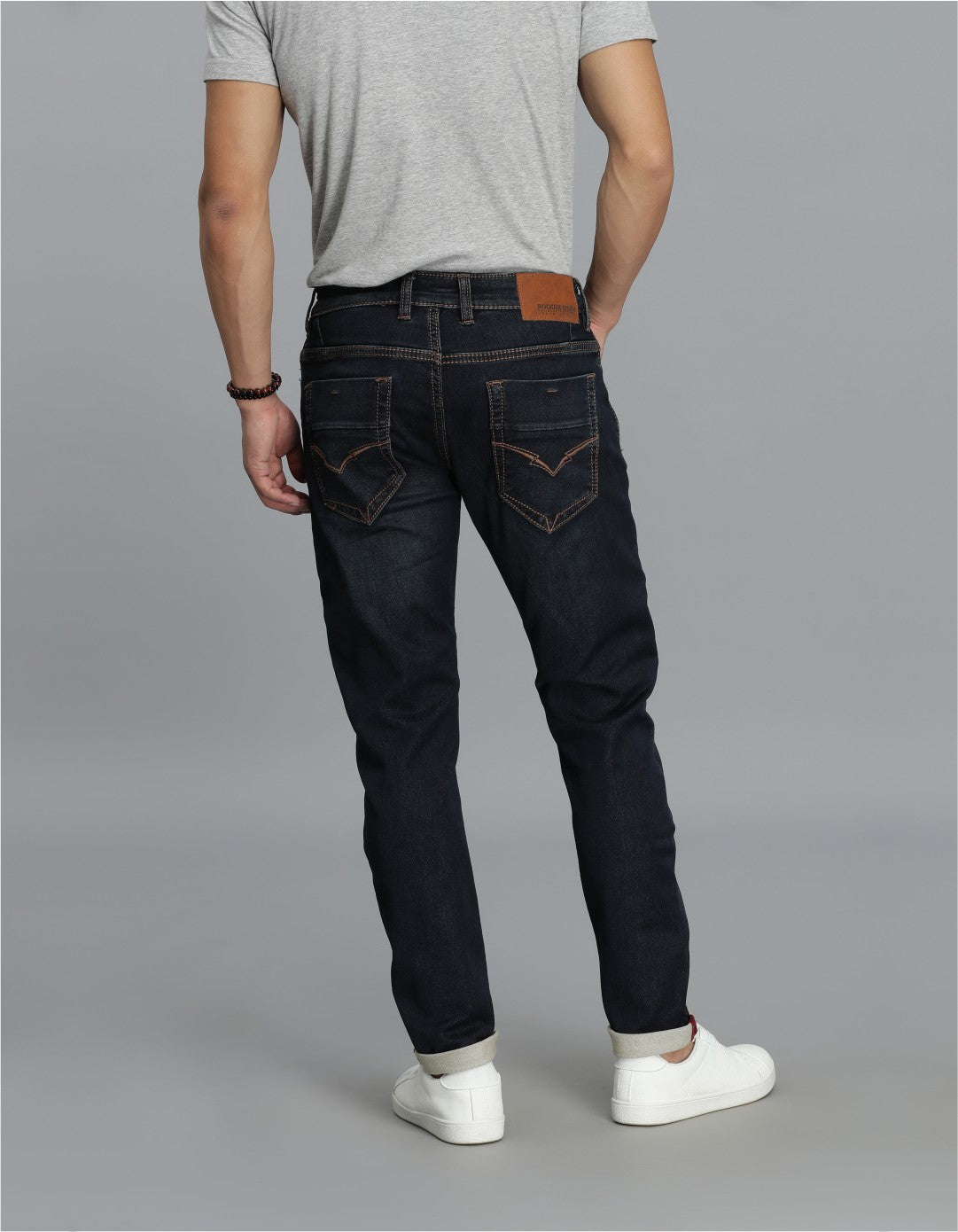 Dk Blue 5 Pocket Low-Rise Ankle Length Jeans
