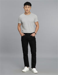 Black 5 Pocket Low-Rise Ankle Length Jeans