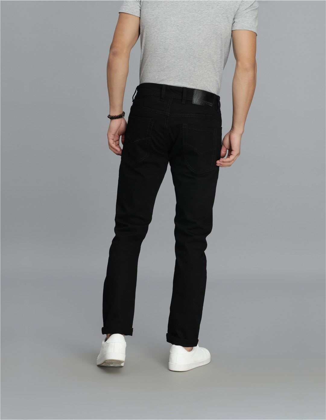 Black 5 Pocket Low-Rise Ankle Length Jeans