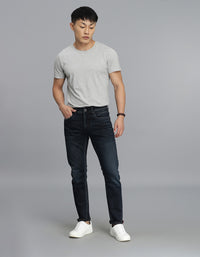 Dk Blue 5 Pocket Low-Rise Ankle Length Jeans