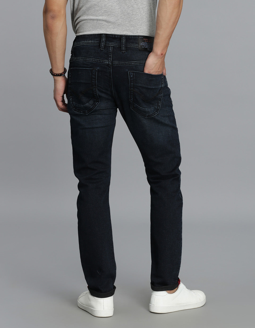 Dk Blue 5 Pocket Low-Rise Ankle Length Jeans
