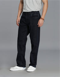 Dk Blue 5 Pocket Midrise, Comfort Straight Fit Cropped Jeans