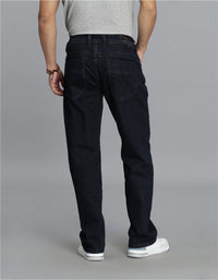 Dk Blue 5 Pocket Midrise, Comfort Straight Fit Cropped Jeans