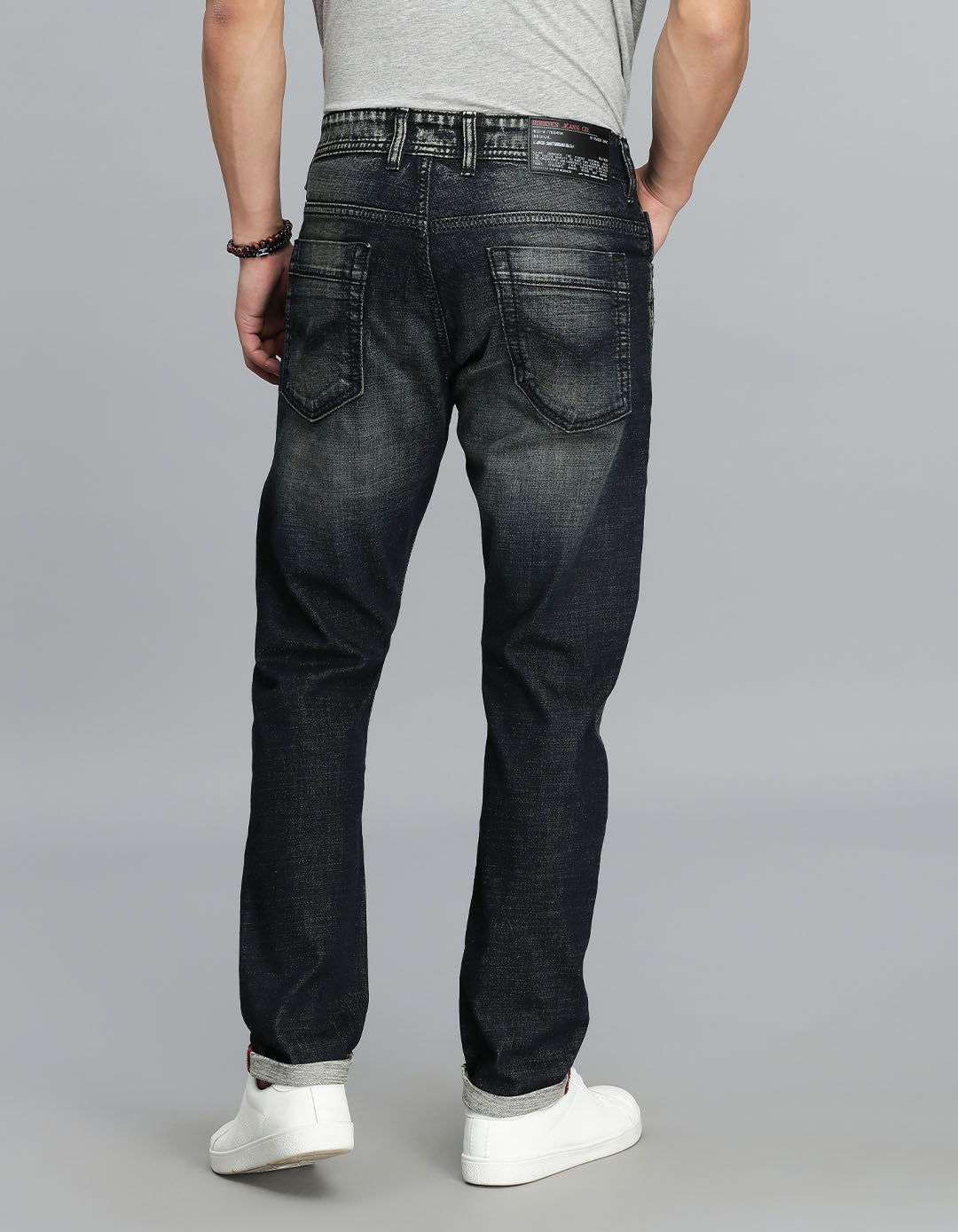 Dk Blue 5 Pocket Low-Rise Ankle Length Jeans