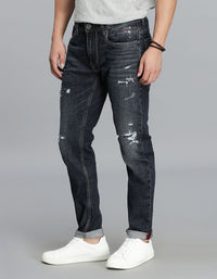 Dk Blue 5 Pocket Low-Rise Ankle Length Jeans