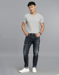 Dk Blue 5 Pocket Low-Rise Ankle Length Jeans
