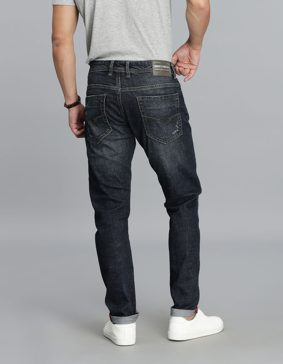 Dk Blue 5 Pocket Low-Rise Ankle Length Jeans