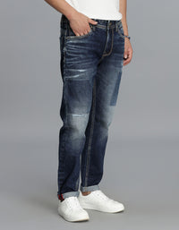 Dk Blue 5 Pocket Low-Rise Ankle Length Jeans