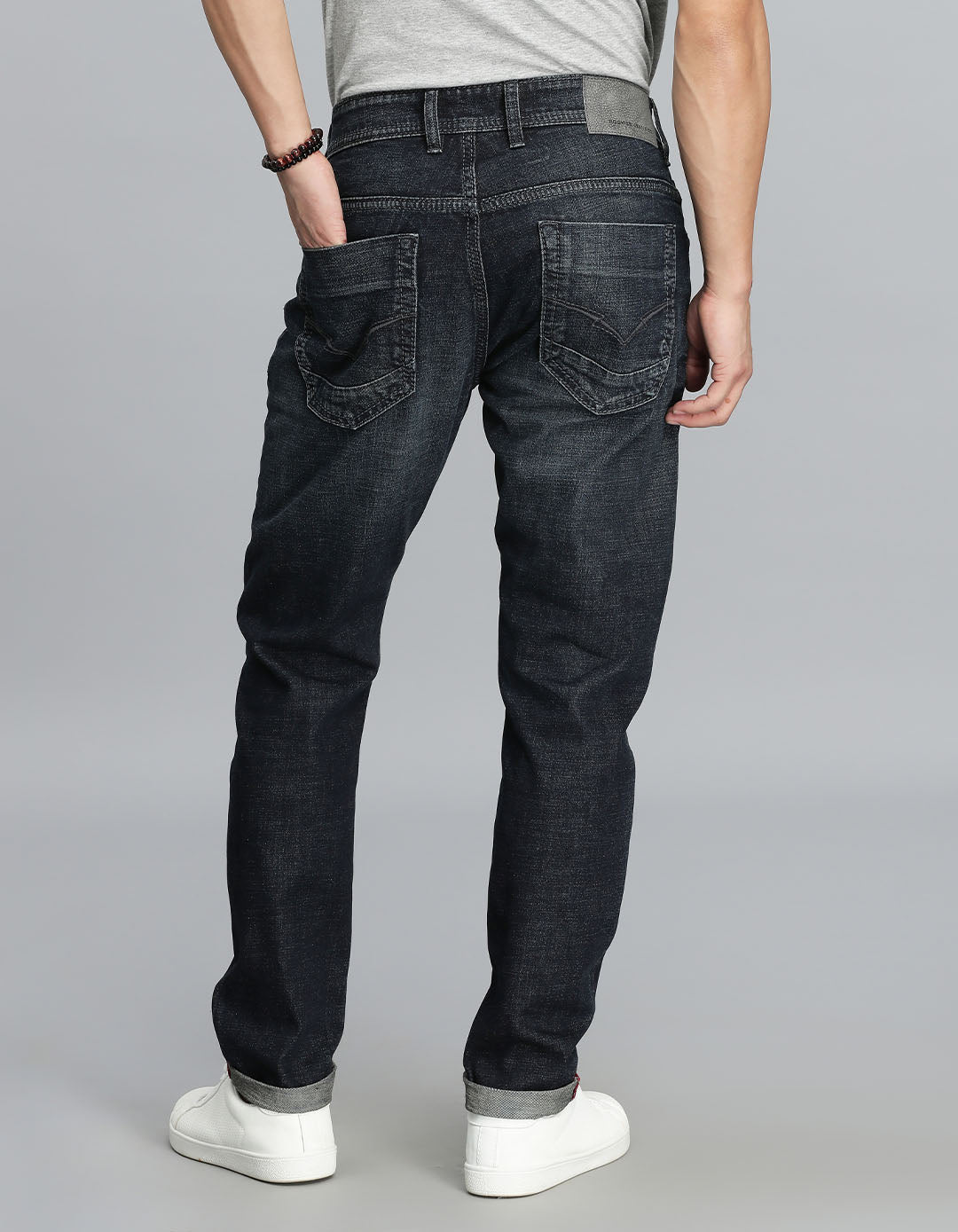 Dk Blue 5 Pocket Low-Rise Ankle Length Jeans