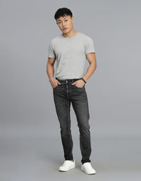 Charcoal 5 Pocket Low-Rise Ankle Length Jeans