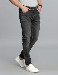 Charcoal 5 Pocket Low-Rise Ankle Length Jeans