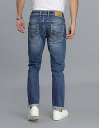 Med Blue 5 Pocket Low-Rise Ankle Length Jeans