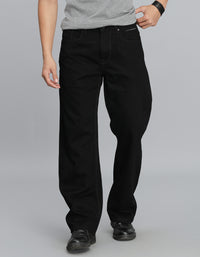 Med Blue 5 Pocket Midrise Loose Fit Jeans