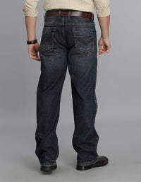 Dk Blue 5 Pocket Midrise Loose Fit Jeans