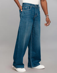 Medium Blue Extra Loose Fit Jeans
