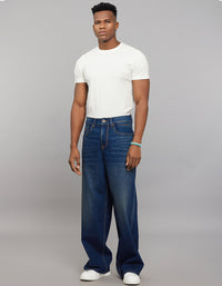 Dark Blue Extra Loose Fit Jeans
