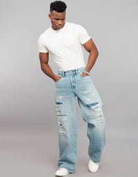 Light Blue Extra Loose Fit Jeans