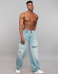 Light Blue Extra Loose Fit Jeans
