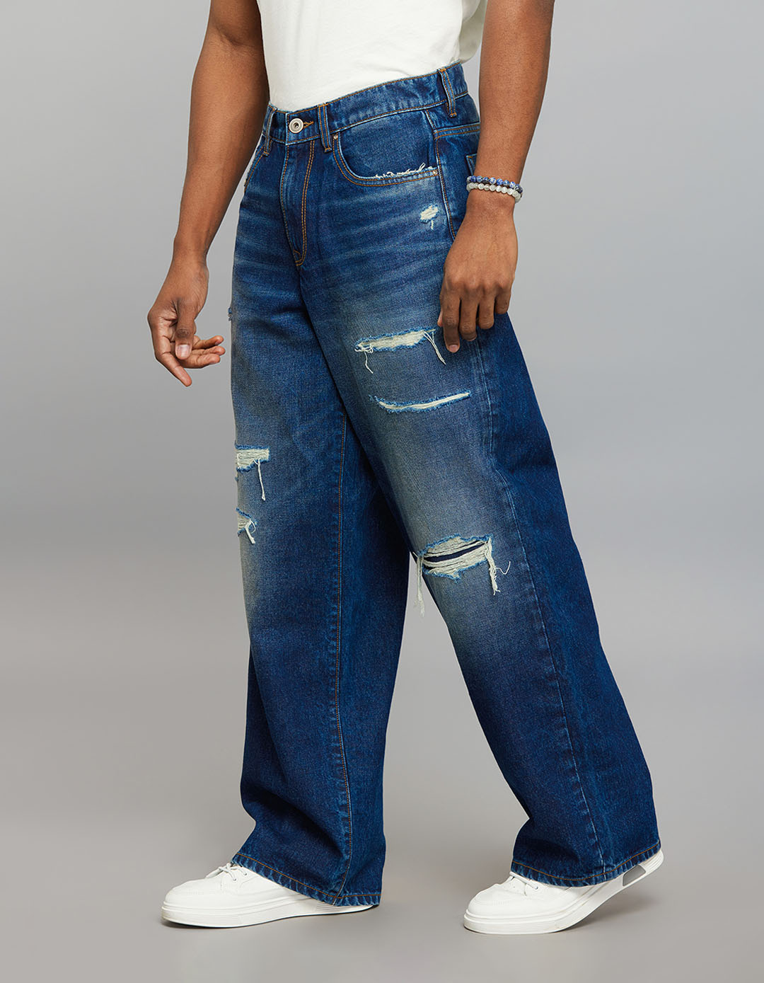 Dark Blue Extra Loose Fit Jeans