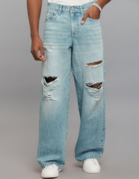Light Blue Extra Loose Fit Jeans