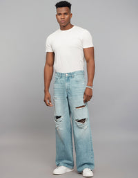 Light Blue Extra Loose Fit Jeans