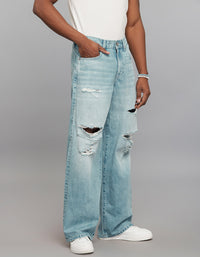 Light Blue Extra Loose Fit Jeans