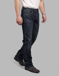 Dk Blue 5 Pocket Midrise, Comfort And Straight Fit Stretch Jeans